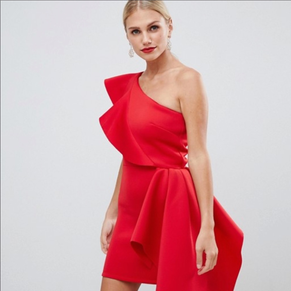 ASOS True Violet Red Dress